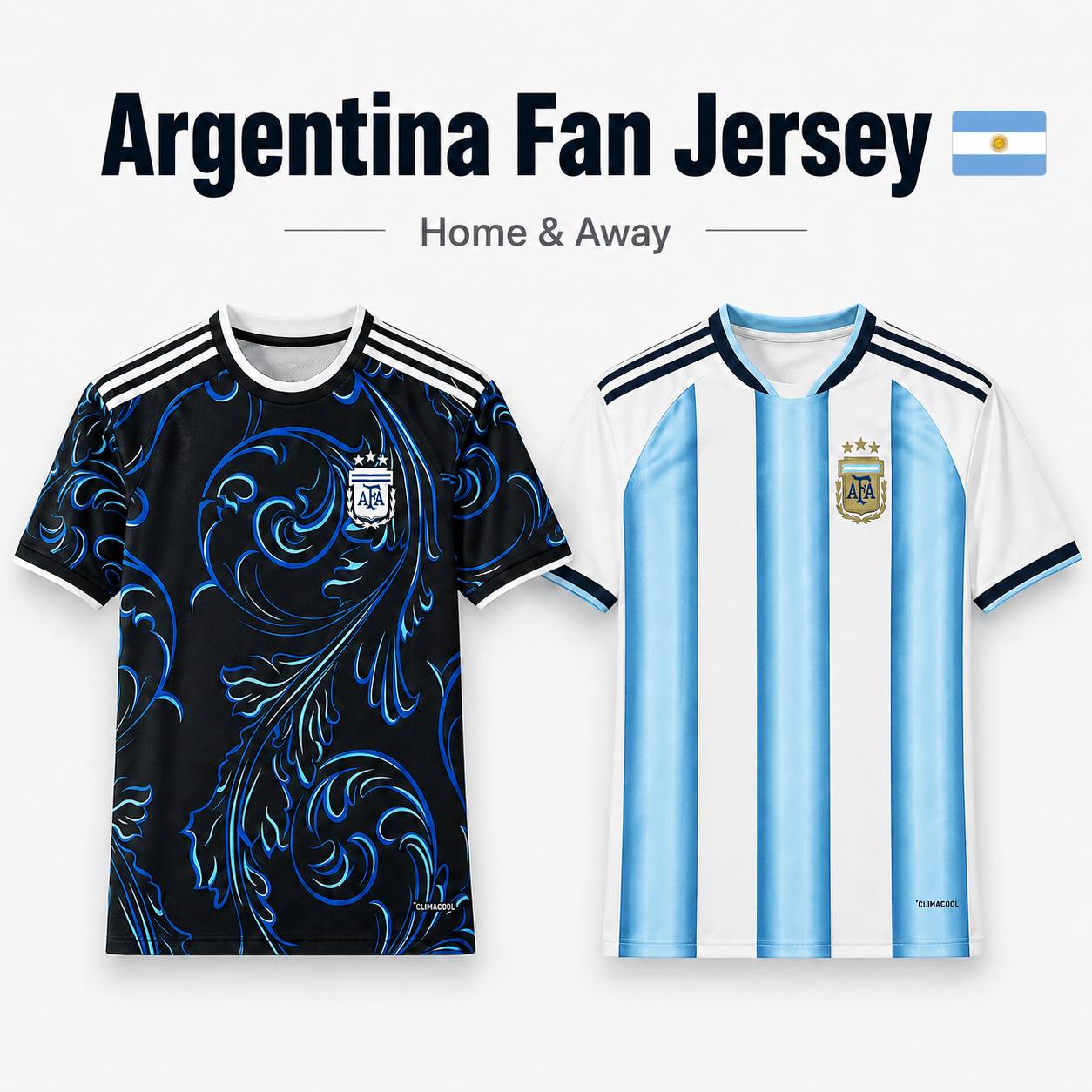 2026 Argentina Soccer/Football Fan Jersey - FanKitCompany